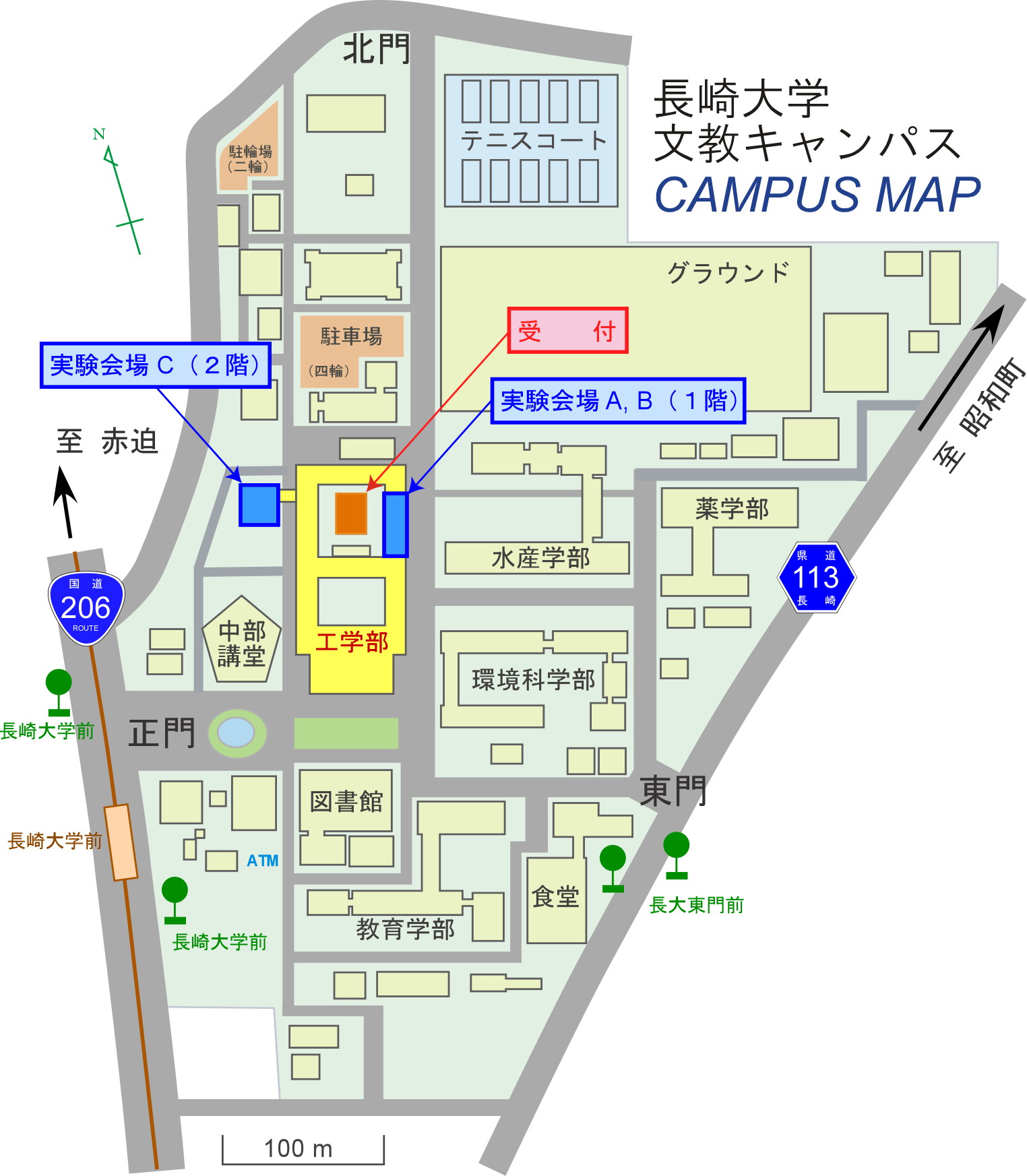 文教キャンパス地図