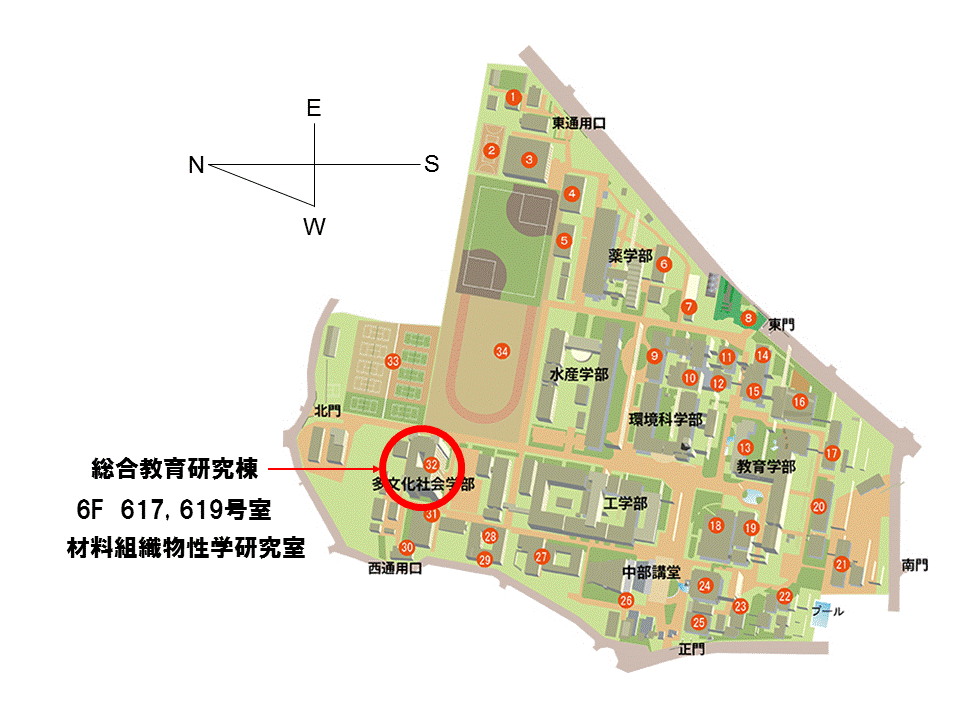 長崎大学文教キャンパス地図